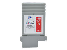130ml Compatible Cartridge for CANON PFI-105R and PFI-106R RED